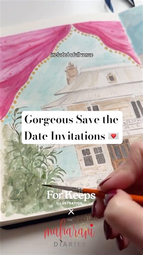 Gorgeous save the date invitations for a special wedding couple. #weddinginvitation #2026wedding