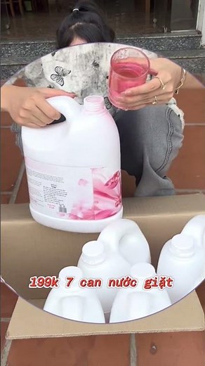 7 can nước giặt 199k ( tổng nhận 14L )