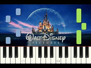 SUPER EASY piano tutorial "DISNEY OPENING THEME" for beginners, with free sheet music