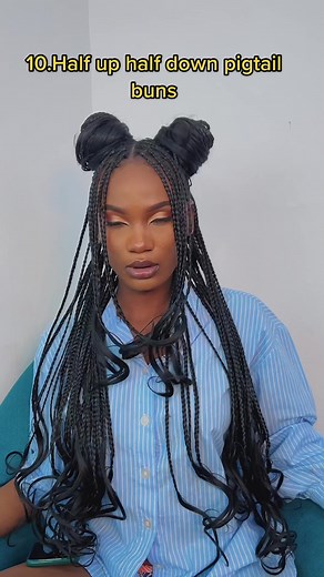 13 Easy Ways to Style Knotless Braids
