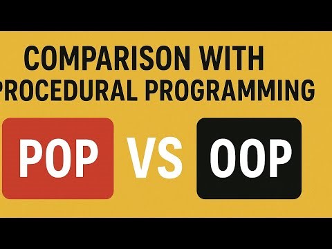 Comparison with Procedural Programming | POP vs OOP | OOPM | RGPV BTech 3rd Semester