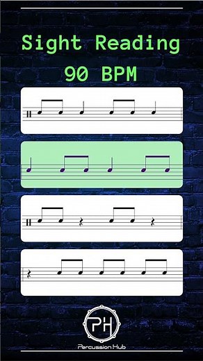 Rhythm Sight Reading Challenge – 90 BPM | Beginner Music Play-Along Practice