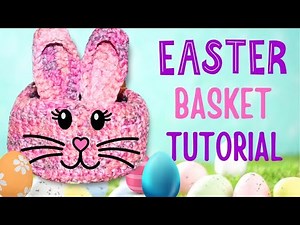 How To Crochet Easter Bunny Basket Tutorial for Beginners | DIY Crochet Easter