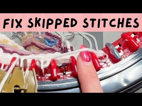 Disaster! Fix Skipped Stitches! Addi or Sentro Knitting Machine
