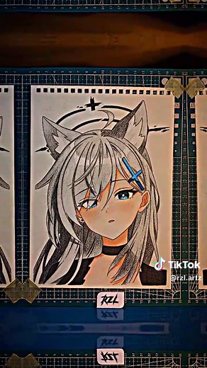 Learn How to Draw Anime Sunaookami Shiroko | Step-by-Step Tutorial