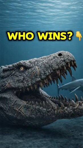 Megalodon met its MATCH. 🦈 vs 🐊 #PredatorX #Reconstruction