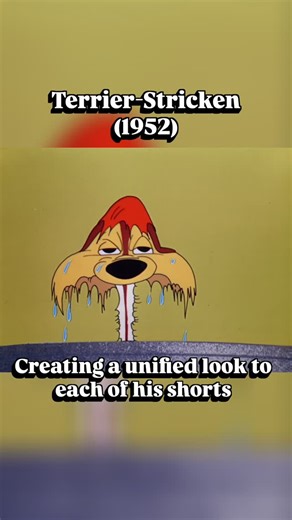 Anthony Kotorac | Looney Tunes and Classic Animation Reviewer on Instagram: "The second of the three Frisky Puppy shorts directed by Chuck Jones! From Terrier-Stricken (1952) #chuckjones #claudecat #looneytunes #animation #warnerbros #classiccartoons #retro #animationreview #cartoonnetwork #classicanimation #historynerd #vintagecartoons"
