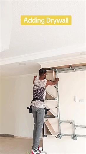 Innovative TV Wall Design with Drywall Techniques