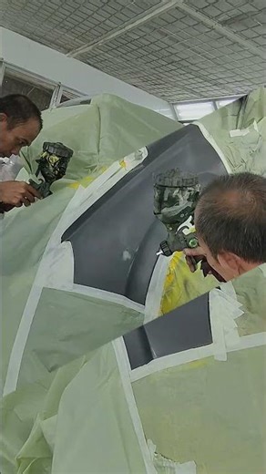 Repair & repaint 4 panel Hyundai Santa Fe#shorts