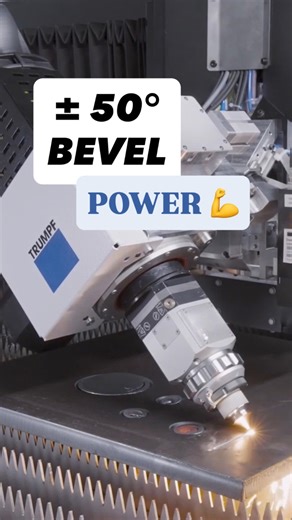 Watch how precision looks in motion. 🔥 The TruLaser Series 3000 Bevel Cut Edition delivers precise bevel cuts up to ±50° for perfect weld seam preparation — directly during cutting. With 12 kW laser power, an adaptive cutting unit, and support for 1–25 mm mild & stainless steel, it turns complex bevel geometries into a one‑step process. Which application would you speed up with this? Let us know in the comments! 👇 | Trumpf