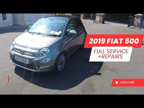 Fiat 500 1.2 Service + TPMS Fault and Number Plate Light Fix