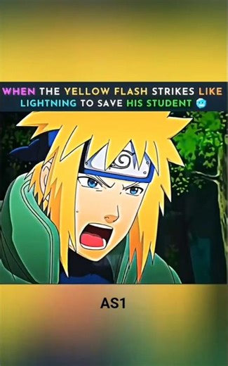 The Speed of Yellow Flash: Minato Saves Obito! ⚡#denzel