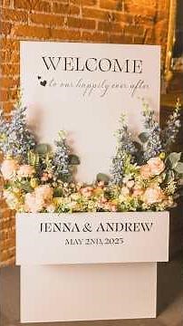DIY Wedding Flower Box Welcome Sign