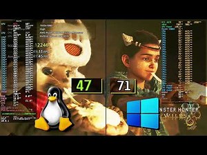 Linux vs Windows Benchmark Monster Hunter Wilds