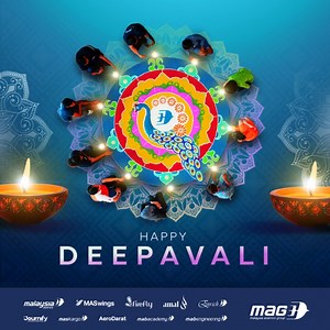 As we celebrate the Festival of Lights, may this season bring warmth, joy, and prosperity to you and your loved ones. Just as Deepavali symbolises the triumph of light over darkness, may your journey ahead be filled with brightness and endless possibilities. Here’s to illuminating new paths, creating memories, and soaring higher together. From our MAG family to yours, have a joyous and safe Deepavali. | Malaysia Airlines