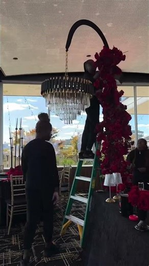 Our red roses arch🌹Say “Yes” in front of the perfect backdrop of love.