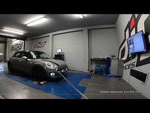 Mini Cooper 1.5 Turbo 136cv AUTO Reprogrammation Moteur @ 169cv Digiservices Paris 77 Dyno