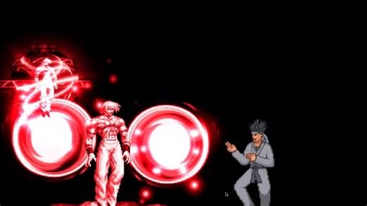 mugen分享特效视频(1.1版本-蛇蛟人物katsuki Dark Silver Wings)VS神级功夫男A