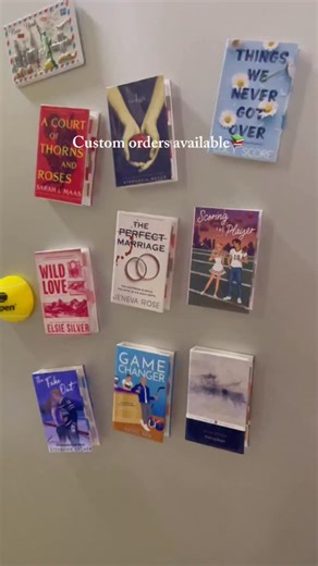 Tinybook Whispers on Instagram: "MINIBOOK MAGNET 🧲 We are now open for custom orders!! Whether you want to turn your favorite book into a mini keepsake, gift one to a friend or your bestie, or you’re an author hoping to make a tiny version of your own book, you’re always welcome here.💕 These little pieces are made to hold stories, memories, and love, and I can’t wait to make one just for you. #booklover #minibook #magnet #bookish #diy"