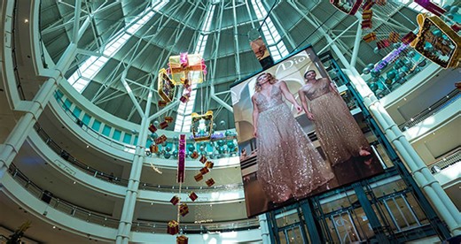 Double-sided, rotating LED display attracts luxury brands | AV Magazine