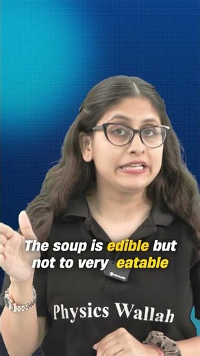 Edible 🆚 Eatable | What's the Difference? 🤔 #pw #englishvocabulary