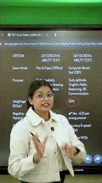 NIFT Exam Pattern 2026: CAT vs. GAT Explained #nift #fashiondesign #niftentranceexam