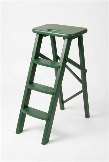 Wooden Folding Ladder Chair – Compact Step Stool for Kitchen, Workshop and Storage - Etsy