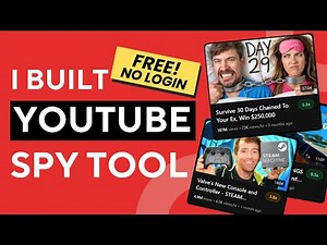 I Built a FREE YouTube Tool to Spy on Competitors (It’s Completely Free, No Login Required)