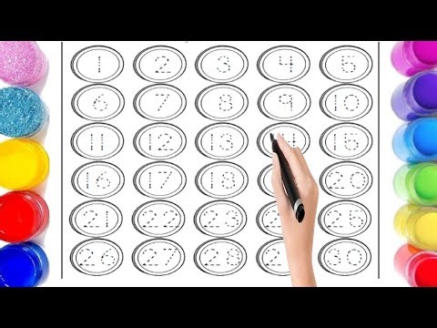 Learn & Write 1 to 50 Numbers ✍️ | Tracing+ Writing Practice for Kids|Fun Math Video