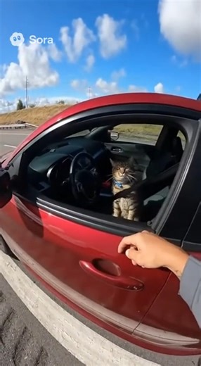 Cat Pulled Over for Speeding | CuteCat