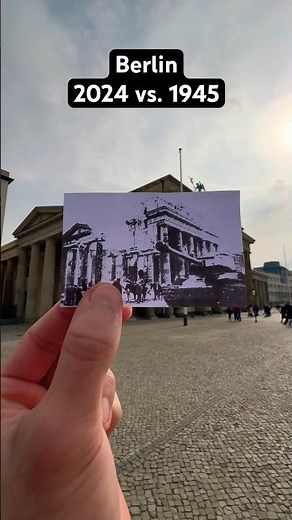 THEN & NOW – Berlin: Germany History old photo #ww2 #history #timetravel #germany #berlin