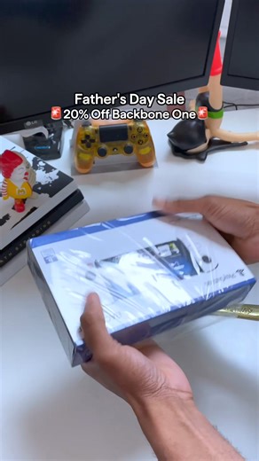 The perfect gift for dad! 20% Off Backbone One during the Father's Day Sale. Backbone turns dad's phone into a gaming console 🎮 He just snaps in his phone & he can start playing his favorite games from virtually anywhere. Plus, he can play hundreds of console games including GTA V, NBA 2K, Call of Duty, Fortnite, Halo, Spider-Man, Forza, Minecraft, Resident Evil, Cyberpunk 2077, Roblox, Stumble Guys & his favorite PlayStation & Xbox titles. Hurry! Offer only valid until 06/16 11:59PM | Backbone