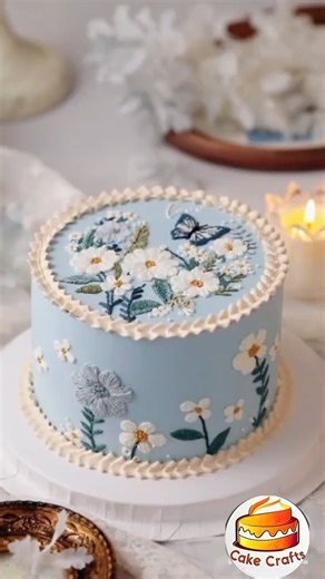 Cake Crafts - Bake With Expert | How To Make Embroidered Style Artwork Cake | Floral Cake Decoration Ideas #cakestyle #cakedecoration #cakedesign #floralcake #cakeart... | Instagram
