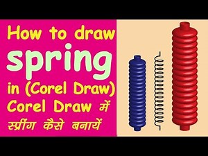 How to draw spring in CorelDRAW