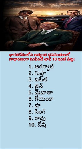 Top 10 Surnames Common Among India’s Richest People