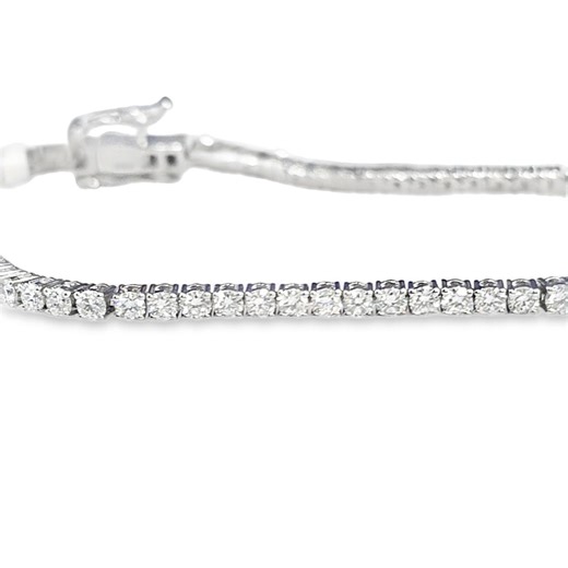6.98 Ctw Lab Grown Diamond Tennis Bracelet – 14KT White Gold - Etsy