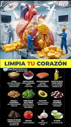 12 Alimentos SALUDABLES recomendados por CARDIÓLOGOS | ¡LIMPIAN TU CORAZÓN!