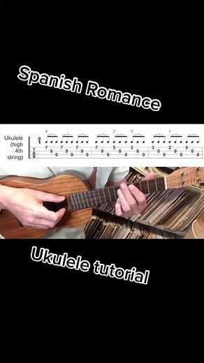 Spanish Romance Ukulele Tutorial and Cover