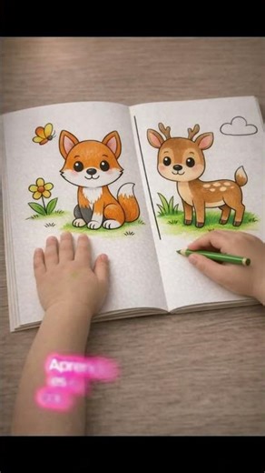 Colorear para aprender: escena real del libro “Colorea y descubre animales”