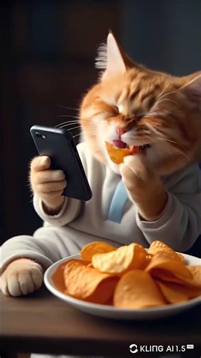 “Cat Can’t Stop Laughing at His Phone 😂📱🐱”