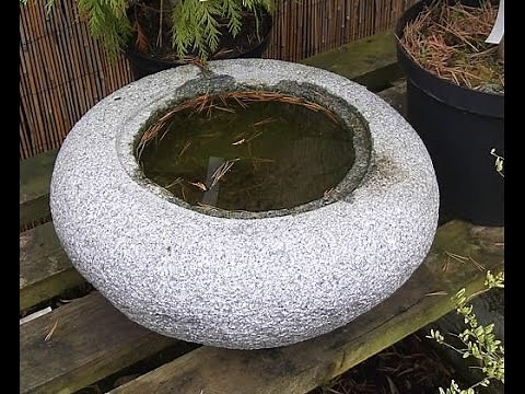 Japanese concrete water basin making