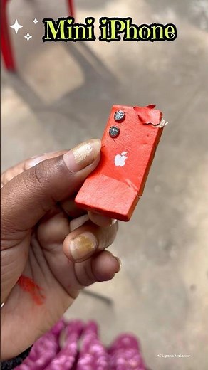 How to make mini iPhone with clay 🥰 / miniature craft #diy #art #craft #shorts