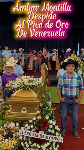 Ámbar Montilla @Ambar Montilla depidiendo al maestro José Ali Nieves 🥹🙏🏻🕊️ ⚡️ Adiós maestro Pico de Oro de Venezuela vuela alto 🙏🏻🙏🏻🙏🏻✨🕊️ Varios artistas también rindieron homenaje con sus canciones como Vitico @Vitico_Castillooo y Reinaldo Acuña @REINALDO ACUÑA y muchos más 🙏🏻🥹🔊 #lavozdeljoropo