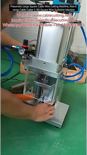 Pneumatic Large Square Cable Wire Cutting Machine, New Energy Cable Cutter 5 160 Square Wire Guillot