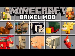 Minecraft Lego Mod Realistic Minecraft (Brixel Resource Pack 256x) All Animals & Spawn Egg [Part2]