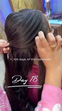 Engagement hairstyle for bride | 100 days of 100 hairstyles #shorts #day18 #engagementhairstyle