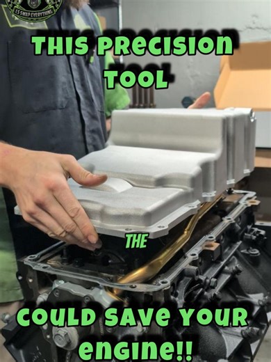 Every professional engine builder owns one of these precision measuring devices… Play-Doh. Snap-On been real quiet since this technology dropped. 😎 But for real — always check pickup clearance when running aftermarket pans… especially the “eBay Specials.” Cheap insurance for an expensive mistake. 💸 #lsswap #ls #enginebuild #v8 #playdoh