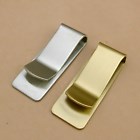 Matte Silver Gold Stainless Steel Money Clip Note Thin Cash Wallet Card Holder  | eBay UK