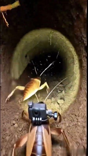 Mole Cricket POV – Digging Through an Underground Tunnel System