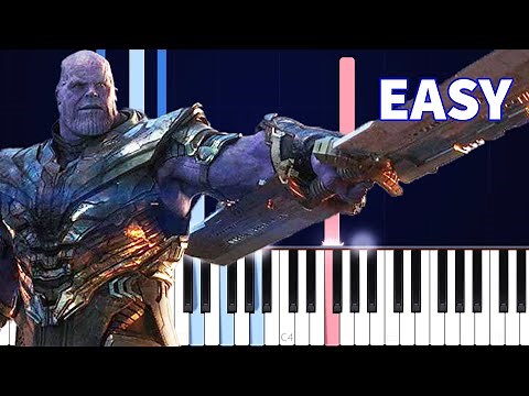 Avengers: Endgame - Portals - EASY Piano tutorial (Synthesia)